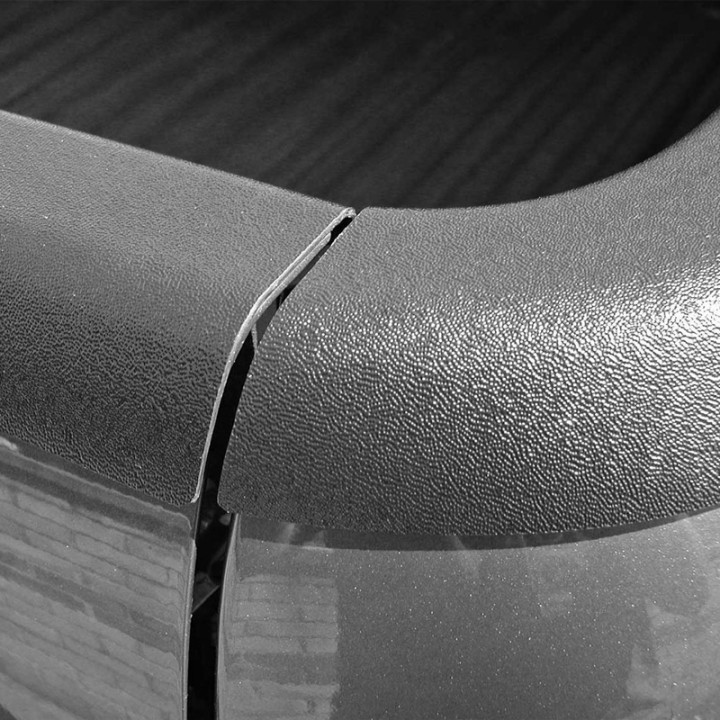 Bed Rail Caps, Aeroklas Tailgate Protection, Volkswagen Amarok Double Cab 2010 - 2020 - EDK.ro
