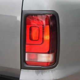 Rear Light Covers, Trux, Color Matt Black, Volkswagen Amarok Double Cab 2010 - 2020 - EDK.ro