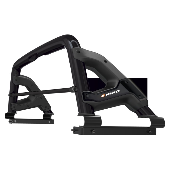 Stainless Steel Rollbar, Keko, Black Color, Volkswagen Amarok Double Cab 2010 - 2020 - EDK.ro
