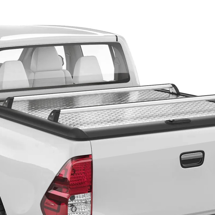 Bare Transversale de Plafon, Mountain Top Lid, Culoare Argintiu, Volkswagen Amarok Cabină Dublă 2010 - 2020 - EDK.ro