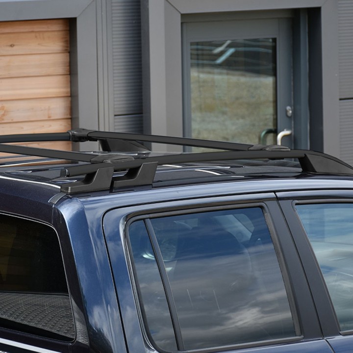 Roof Bars, Trux X-Treme Alloy, Color Black, Volkswagen Amarok Double Cab 2010 - 2020 - EDK.ro