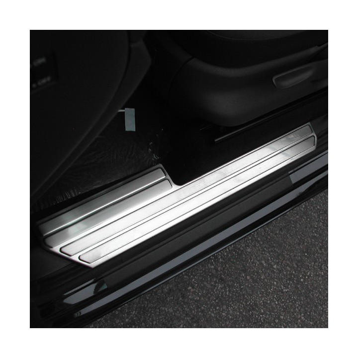 Door Sill Protectors, Trux Steel Protection, Color Brushed Stainless, Volkswagen Amarok Double Cab 2010 - 2020 - EDK.ro