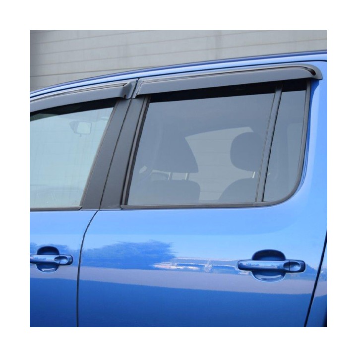 Wind Deflectors Set of 4, Trux, Color Tinted, Volkswagen Amarok Double Cab 2010 - 2020 - EDK.ro