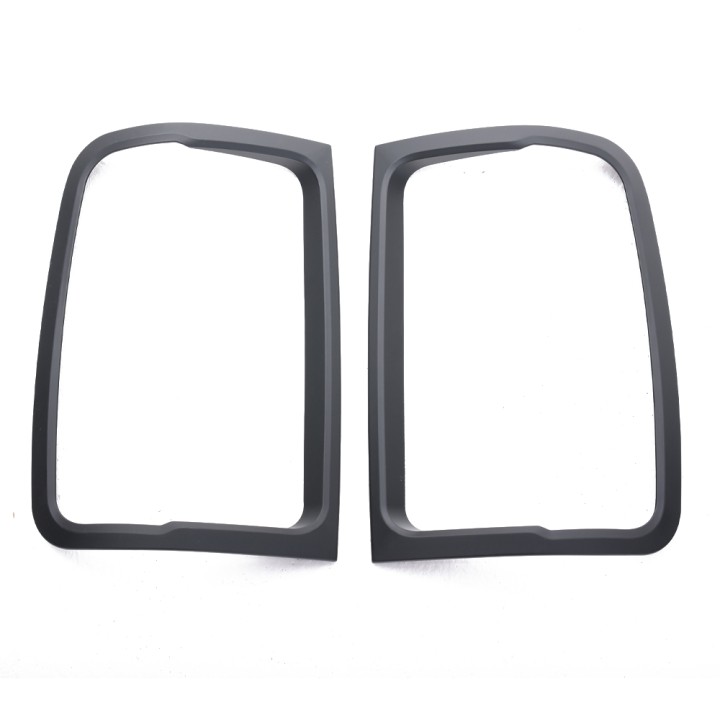 Rear Light Covers, Trux, Color Matt Black, Volkswagen Amarok Double Cab 2010 - 2016 - EDK.ro