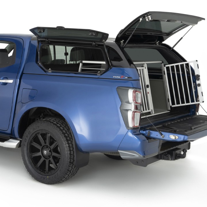 Dog Box, Trux Lightweight with Twin Doors - 3 Sizes, Volkswagen Amarok Double Cab 2016 - 2019 - EDK.ro