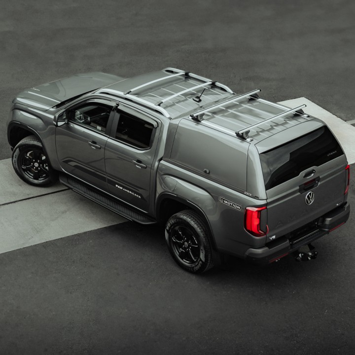 Roof Cross Bars, Trux Roof Rails, Color Black, Volkswagen Amarok Double Cab 2023 - Present - EDK.ro