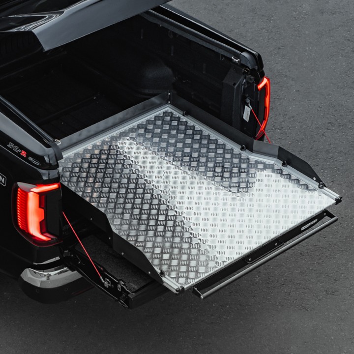 Sliding Bed Tray, ProTop Full-Width - Alloy, Volkswagen Amarok Double Cab 2023 - Present - EDK.ro