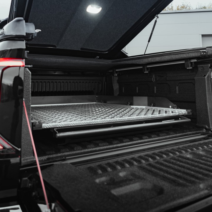 Sliding Bed Tray, ProTop Full-Width - Alloy, Volkswagen Amarok Double Cab 2023 - Present - EDK.ro