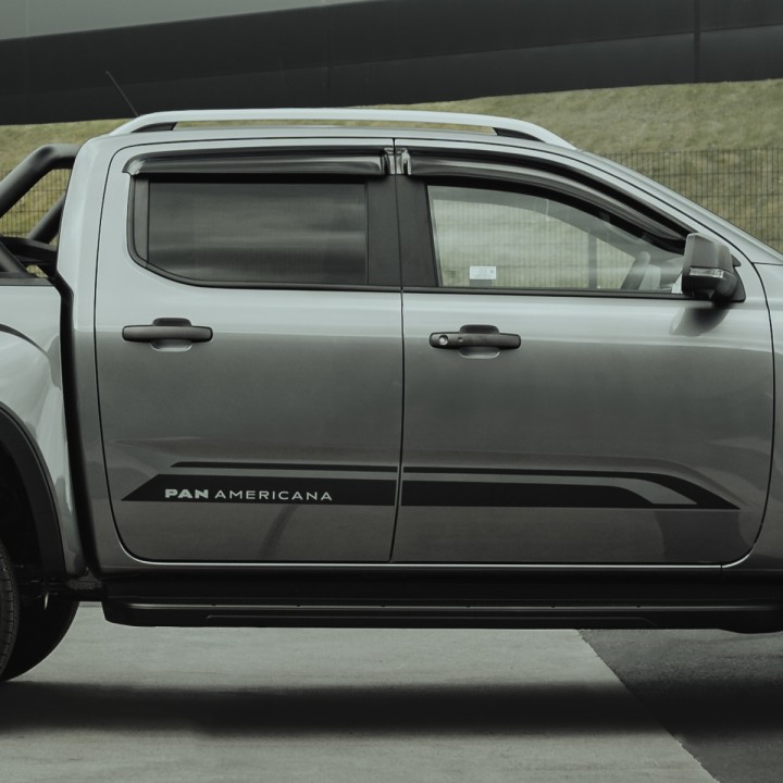 Set 4 Paravânturi, Trux Închis Smoked, Volkswagen Amarok Cabină Dublă 2023 - Prezent - EDK.ro