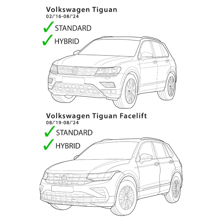 Cârlig de Remorcare Fix Tip Swan Neck, Trux, Volkswagen Tiguan 2016 - 2020 - EDK.ro
