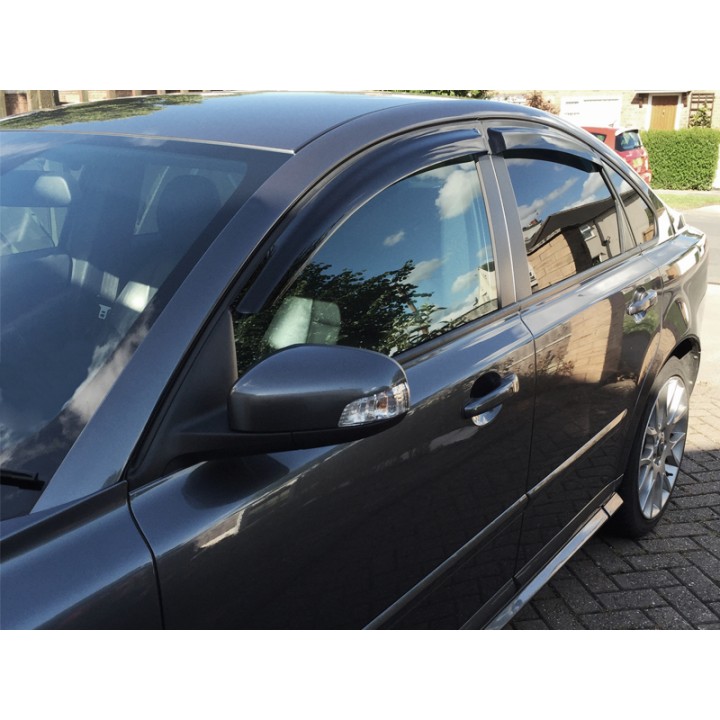 Wind Deflectors Set of 4, Trux, Color Dark Smoke, Volvo S40 2004 - 2012 - EDK.ro