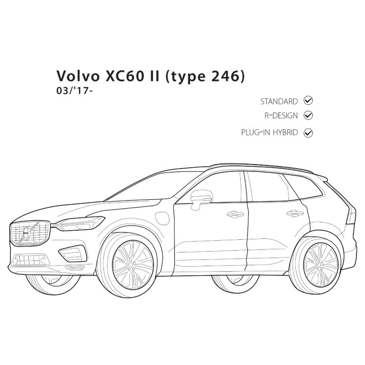 Cârlig de Remorcare Detașabil Tip Swan Neck, Trux, Volvo XC60 2017 - Prezent - EDK.ro