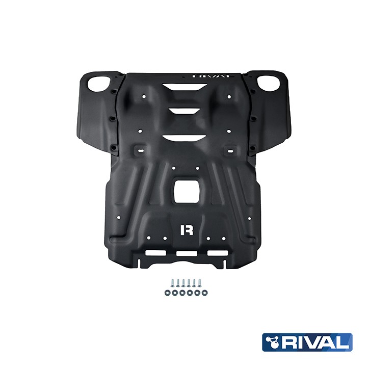 Skid Plate for Engine and Radiator, Rival 2.8L Diesel, Color Black, Toyota Hilux 2015 - Present - EDK.ro