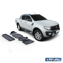 Set Scuturi Radiator, Motor, Cutie de Viteze, Cutie de Transfer și Rezervor, Rival 2.2L Diesel Di, Ford Ranger 2011 - 2022 - EDK