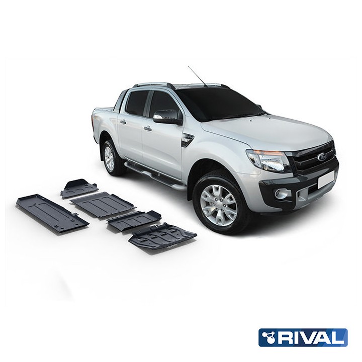 Set Scuturi Radiator, Motor, Cutie de Viteze, Cutie de Transfer și Rezervor, Rival 2.2L Diesel Di, Ford Ranger 2011 - 2022 - EDK