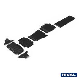 Set Scuturi Radiator, Motor, Cutie de Viteze, Cutie de Transfer, Rezervor și Brațe Față, Rival Die, Nissan Navara 2014 - 2019 - 