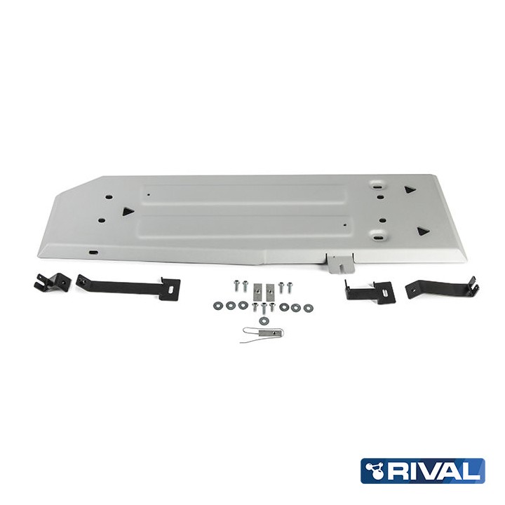 Skid Plate for Fuel Tank, Rival 2.2L Diesel / 3.2L Diesel, Color Silver, Ford Ranger 2011 - 2022 - EDK.ro