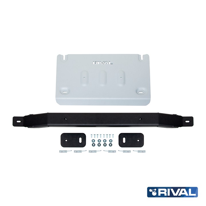Skid Plate for Transfer Case, Rival Case Everest, Color Silver, Ford Ranger 2022 - Present - EDK.ro