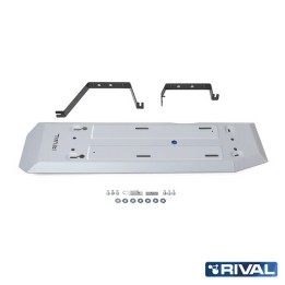 Skid Plate for Fuel Tank, Rival 2.3L Gasoline / 2L Diesel / 3L Diesel, Color Silver, Ford Ranger, Volkswagen Amarok 2022 - Prese