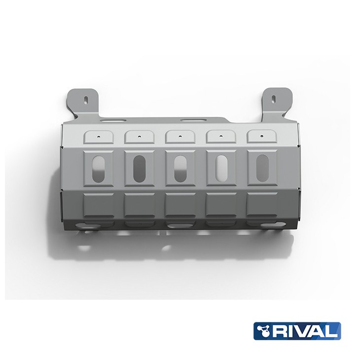 Skid Plate for Muffler, Rival 3.6L Gasoline / 2.8L Diesel, Color Silver, Jeep Wrangler 2007 - 2018 - EDK.ro