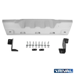 Skid Plate for Steering Rods, Rival 2L Gasoline / 3.6L Gasoline / 2.2L Diesel Tubular, Color Silver, Jeep Wrangler 2017 - Presen