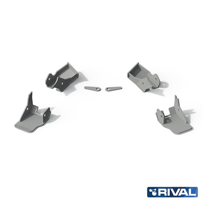Skid Plate for Suspension Arms, Rival 2L Gasoline / 3.6L Gasoline / 2.2L Diesel, Color Silver, Jeep Wrangler 2017 - 2021 - EDK.r