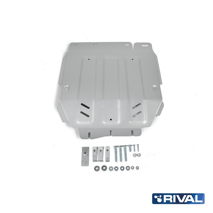 Skid Plate for Gearbox, Rival 3L Diesel / 2.3L Diesel, Color Silver, Mercedes-Benz X-Class 2017 - 2020 - EDK.ro