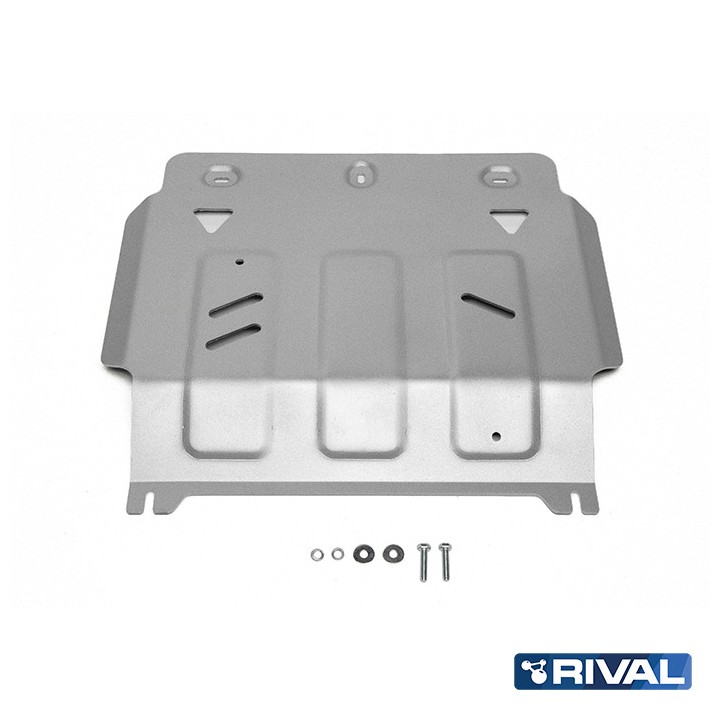 Skid Plate for Engine, Rival 2.4L Diesel, Color Silver, Fiat Fullback, Mitsubishi L200 / Pajero Sport 2015 - Present - EDK.ro