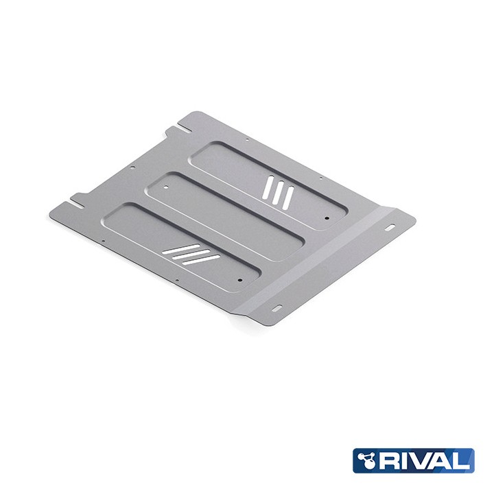 Skid Plate for Gearbox, Rival Diese, Color Silver, Fiat Fullback, Mitsubishi L200 / Pajero Sport 2015 - Present - EDK.ro