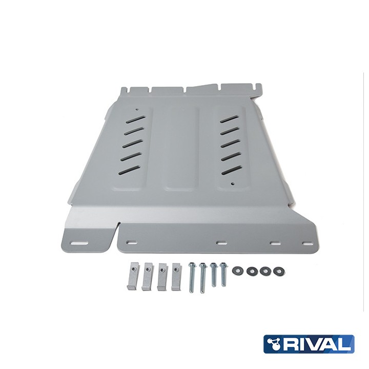 Skid Plate for Gearbox, Rival (Frontier) Gaso, Color Silver, Nissan Navara / Pathfinder 2004 - Present - EDK.ro