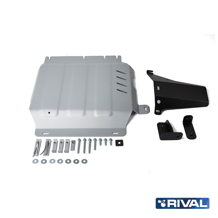 Skid Plate for Transfer Case, Rival Case (Frontier), Color Silver, Mercedes-Benz X-Class, Nissan Navara / Pathfinder 2004 - 2020