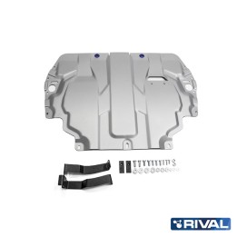 Skid Plate for Engine, Rival Jetta Gasolin, Color Silver, Volkswagen Caddy / Golf 2003 - 2019 - EDK.ro