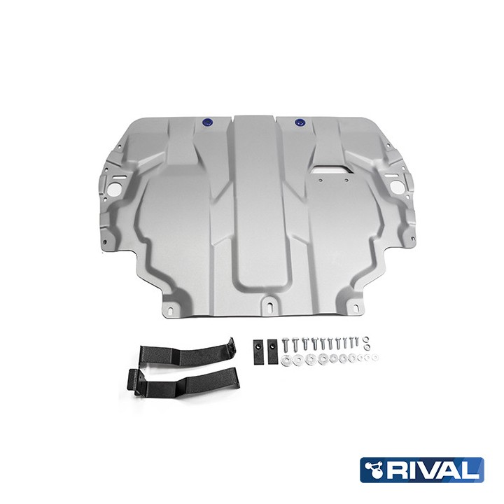 Skid Plate for Engine, Rival Jetta Gasolin, Color Silver, Volkswagen Caddy / Golf 2003 - 2019 - EDK.ro