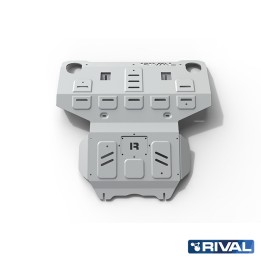 Skid Plate for Engine and Radiator, Rival, Color Silver, Toyota Hilux 2015 - 2022 - EDK.ro