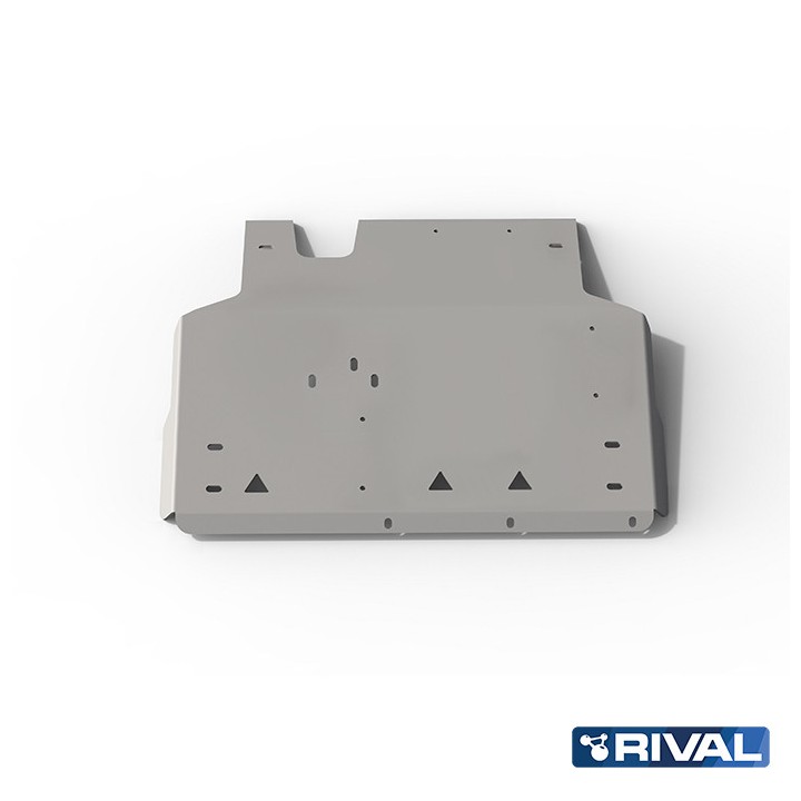 Skid Plate for Transfer Case, Rival 4.2L Diesel Gearbox and Case, Color Silver, Toyota Land Cruiser 2007 - 2023 - EDK.ro