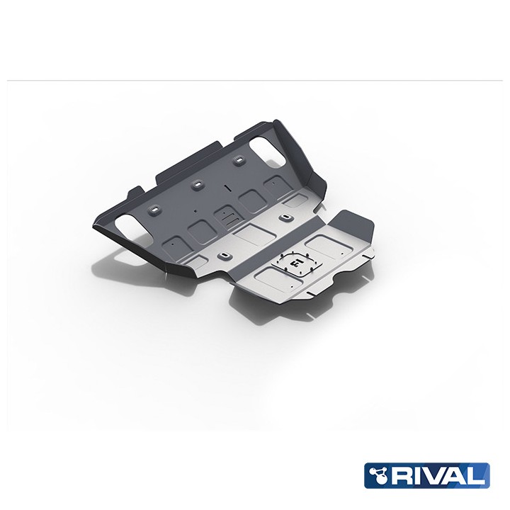 Skid Plate for Engine and Radiator, Rival 2.5L Diesel / 3L Diesel, Color Silver, Toyota Hilux 2005 - 2015 - EDK.ro
