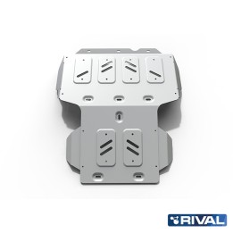 Scut Motor și Radiator, Rival 4.7L Benzină / 4.2L Diesel, Culoare Argintiu, Toyota Land Cruiser 1998 - 2007 - EDK.ro