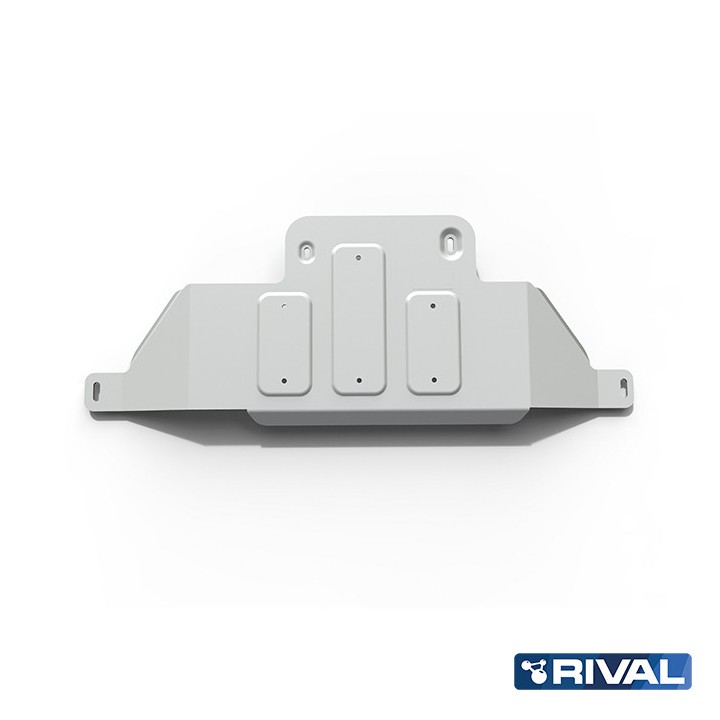 Skid Plate for Transfer Case, Rival 4.7L Gasoline / 4.2L Diesel Case, Color Silver, Toyota Land Cruiser 1998 - 2007 - EDK.ro