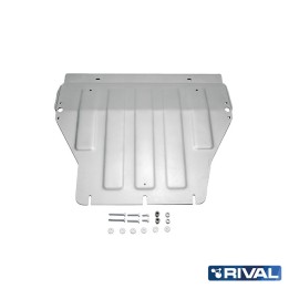 Skid Plate for Engine and Gearbox, Rival Caravelle Multivan 2, Color Silver, Volkswagen Transporter T5 / T6 2003 - Present - EDK