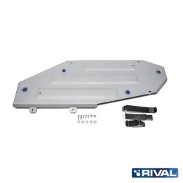 Skid Plate for Fuel Tank, Rival 5.7L Gasoline / 4.5L Diesel Lx, Color Silver, Toyota Land Cruiser, Lexus 2015 - 2021 - EDK.ro