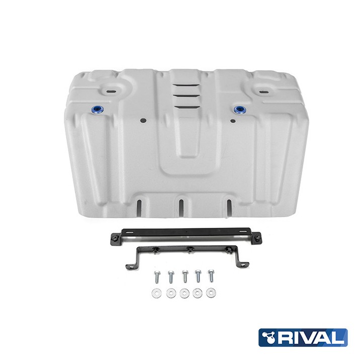 Skid Plate for Engine, Rival, Color Silver, Toyota Land Cruiser 150 / Cruiser, Lexus 2009 - 2023 - EDK.ro