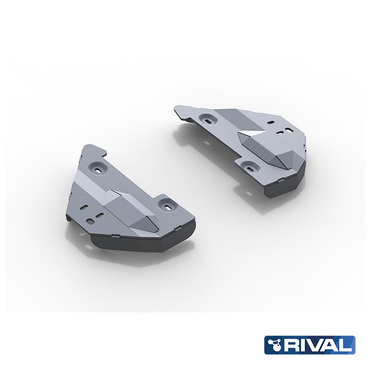 Skid Plate for Front Arms, Rival 2.4L Diesel / 2.8L Diesel, Color Silver, Toyota Hilux 2015 - Present - EDK.ro
