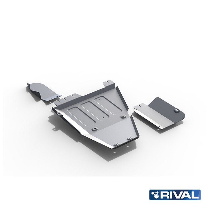 Skid Plate for Transfer Case, Rival 2.4L Diesel Case, Color Silver, Toyota Hilux 2015 - 2025 - EDK.ro