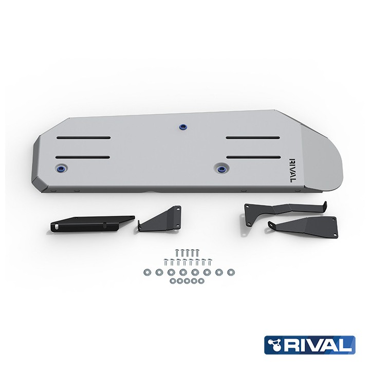 Skid Plate for Fuel Tank, Rival 4L Gasoline / 2.8L Diesel, Color Silver, Toyota Land Cruiser 2013 - 2023 - EDK.ro