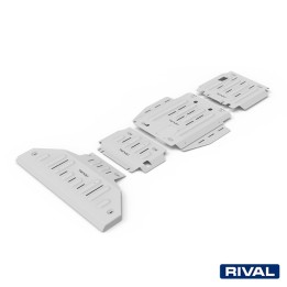 Set Scuturi Radiator, Motor, Cutie de Viteze și Cutie de Transfer, Rival 6.2L Benzină TRX, Culoare Argintiu, Dodge RAM 1500 2018