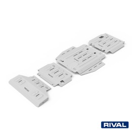 Set Scuturi Radiator, Motor, Cutie de Viteze și Cutie de Transfer, Rival 5.7L Benzină, Culoare Argintiu, Dodge RAM 1500 2018 - P