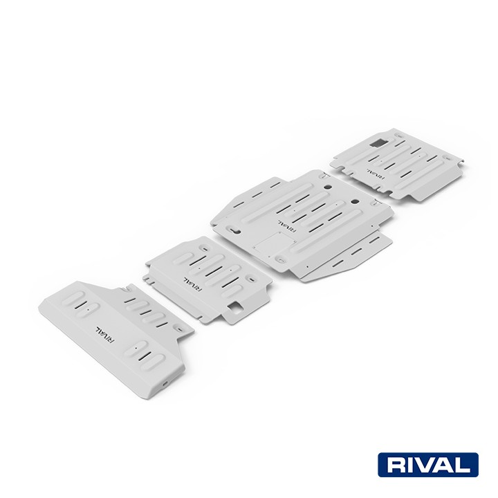 Set Scuturi Radiator, Motor, Cutie de Viteze și Cutie de Transfer, Rival 5.7L Benzină, Culoare Argintiu, Dodge RAM 1500 2018 - P