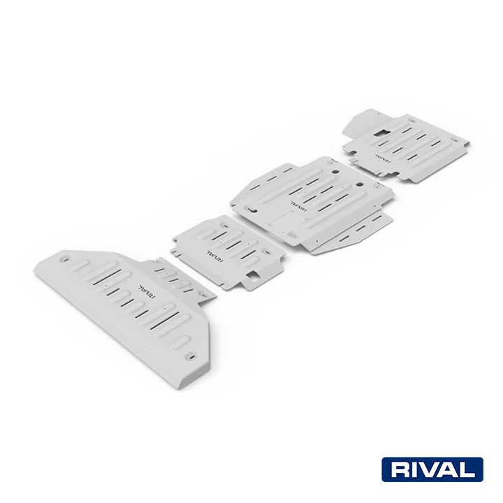 Set Scuturi Radiator, Motor, Cutie de Viteze și Cutie de Transfer, Rival 3L Diesel, Culoare Argintiu, Dodge RAM 1500 2018 - Prez