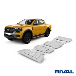 Set Scuturi Radiator, Motor, Cutie de Viteze și Cutie de Transfer, Rival Everest, Culoare Argintiu, Ford Ranger, Volkswagen Amar