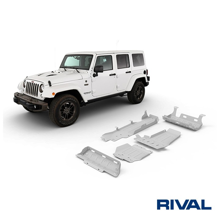 Set Scuturi Tije de Direcție, Țeavă de Evacuare, Motor, Cutie de Viteze, Cutie de Transfer și Rezervor, Rival 2.8L Diesel, Culoa